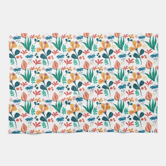 Funky Florals Theedoek (Horizontaal)