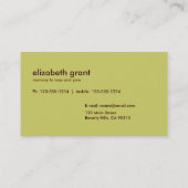 Funky Flower Business Calling cards Contactkaartje (Achterkant)