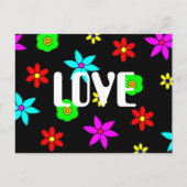 Funky Flower Love Explosion Briefkaart (Voorkant)