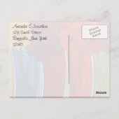 Funky Flower Vases Dankuwel Briefkaart (Achterkant)