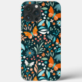 Funky Flowers and Butterflies Case-Mate iPhone Case (Achterkant)