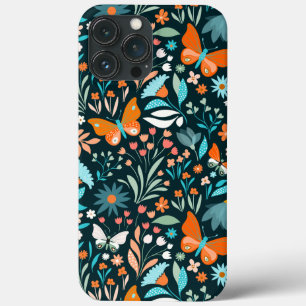 Funky Flowers and Butterflies Case-Mate iPhone Case