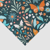 Funky Flowers and Butterflies Tissuepapier (Detail)