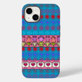 Funky Flowers and Hearts Case-Mate iPhone Case (Achterkant)