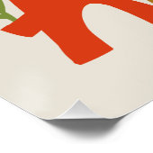 Funky Flowers Home Sweet Home Poster (Hoek)