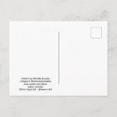 Funky Flowers Postcard Briefkaart (Achterkant)