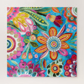 Funky Flowers Puzzel (Horizontaal)