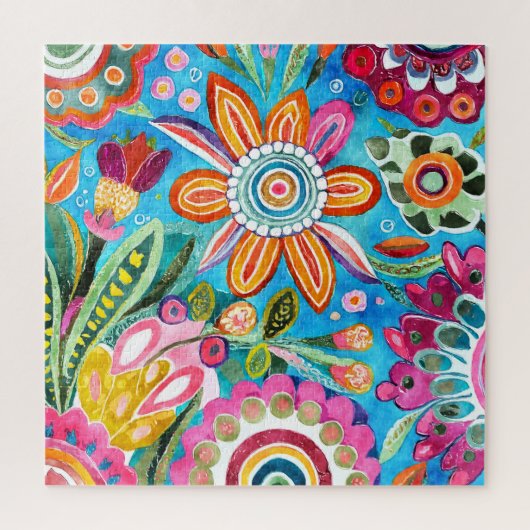 Funky Flowers Puzzel (Verticaal)
