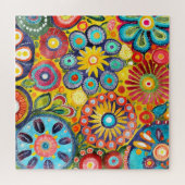Funky Flowers Puzzel (Horizontaal)