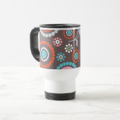 Funky Flowers Retro Patter Reisbeker (Voorkant links)