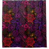 Funky Flowers Shower Curtain Douchegordijn (Voorkant)