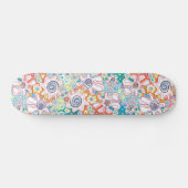 Funky Flowers Skateboard (Horizontaal)