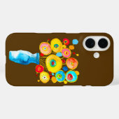 Funky flowers waterverf kunst Case-Mate iPhone case (Achterkant (horizontaal))