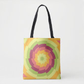 Funky Flowerwheel Tote Bag (Voorkant)