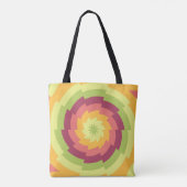 Funky Flowerwheel Tote Bag (Achterkant)