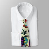 Funky Folk Art stropdas (Gebonden)