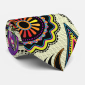 Funky Folk Art stropdas (Opgerold)