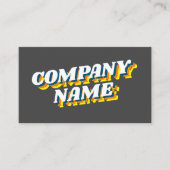 Funky Font Design, Retrostijl Visitekaartje (Voorkant)