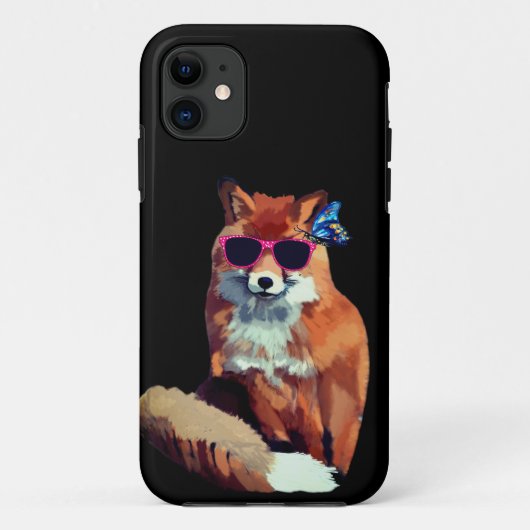Funky Fox iPhone SE + iPhone 5/5S, Barely There Case-Mate iPhone Case (Achterkant)