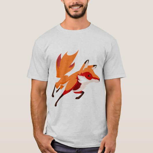 Funky Fox Mannen T-shirt (Voorkant)
