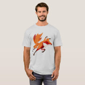 Funky Fox Mannen T-shirt (Voorkant volledig)