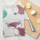 Funky Foxes Kitchen Towel Theedoek (Quarter Fold)