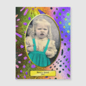 Funky, Fractal, Abstract ovaal fotoLijst (Voorkant)