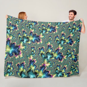 Funky Fractal Fleece Deken