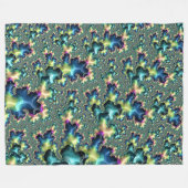 Funky Fractal Fleece Deken (Voorkant (Horizontaal))