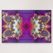 Funky Fractal Holographic Psychedelic Owl Abstract Legpuzzel (Horizontaal)