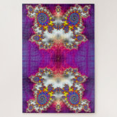 Funky Fractal Holographic Psychedelic Owl Abstract Legpuzzel (Verticaal)