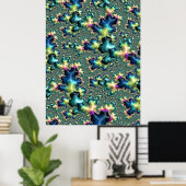 Funky Fractal Poster (Thuiskantoor)