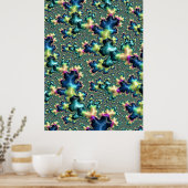 Funky Fractal Poster (Keuken)