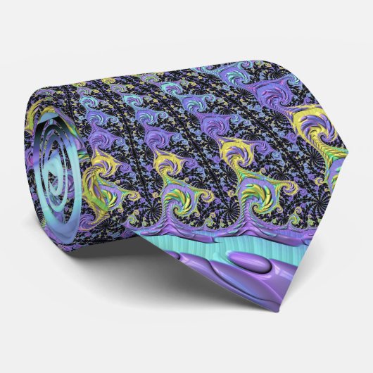 Funky Fractal Stropdas (Opgerold)