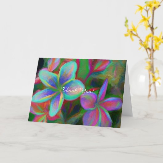 Funky Frangipani Kaart (Gele Bloem)