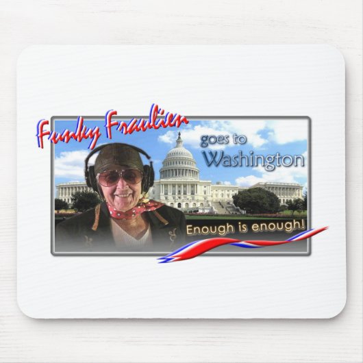 Funky Fraulien gaat naar Washington Muismat (Voorkant)