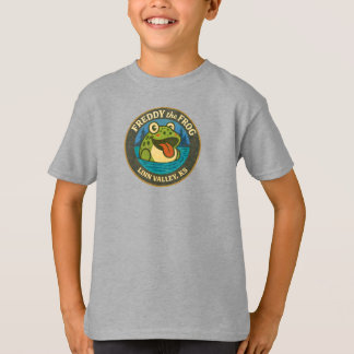 Funky Freddy Frog van Linn Valley, KS Kids T-shirt