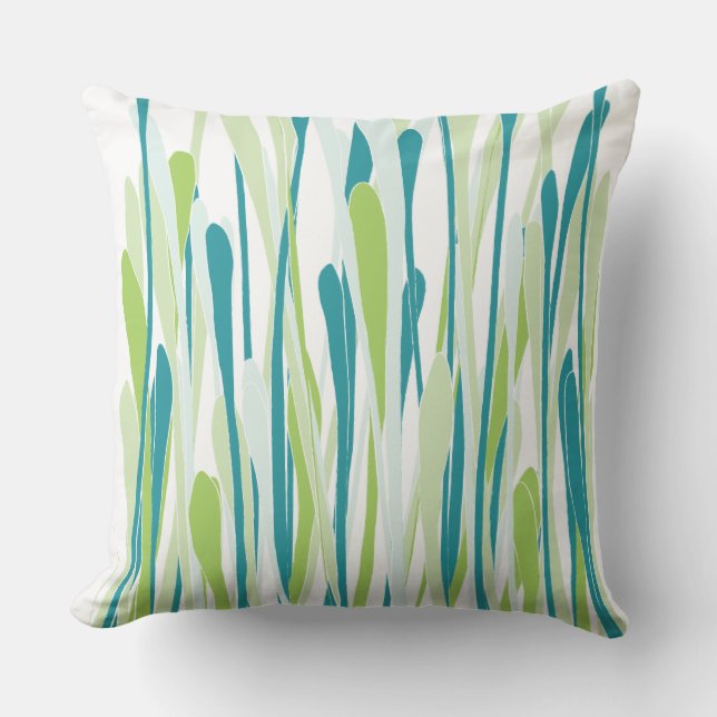 Funky Fresh Grasses Design Pillow Kussen (Voorkant)