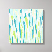 Funky Fresh Grasses Design Verpakt Canvas (Voorkant)
