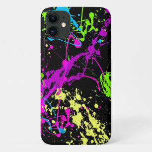 Funky Fresh Retro Paint Splatter Neon 80s 90s Case-Mate iPhone Case