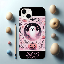 Funky Friendly Boo Spooky Jack O Lanterns Pastel Case-Mate iPhone 14 Hoesje