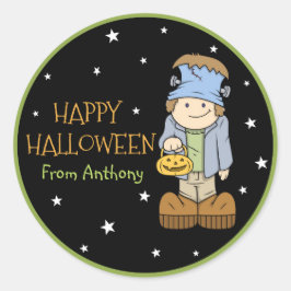 Funky Friends Frankenstein Halloween Sticker