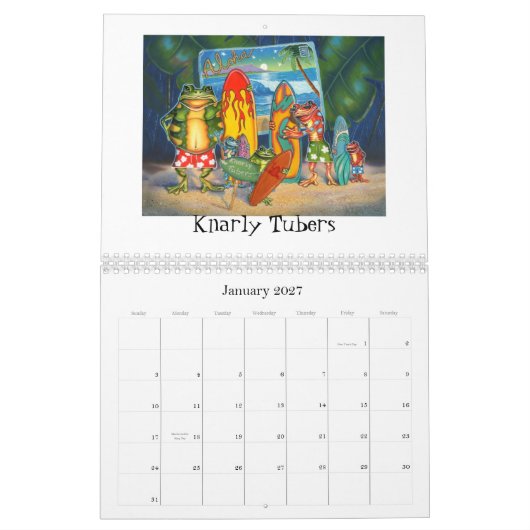 Funky Frog Art Calendar van Jeff Hoppis Kalender (Jan 2027)