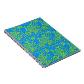 Funky Frog Blue Green Toad Kinder Doodle Art Notitieboek (Rechterzijde)