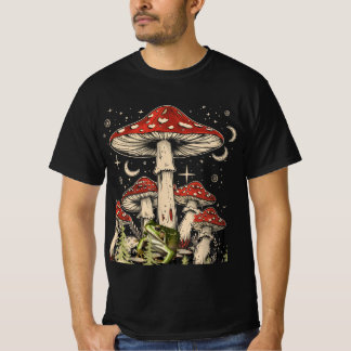 Funky Frog in Boho Retro Style Boho Retro Frog Vib T-shirt