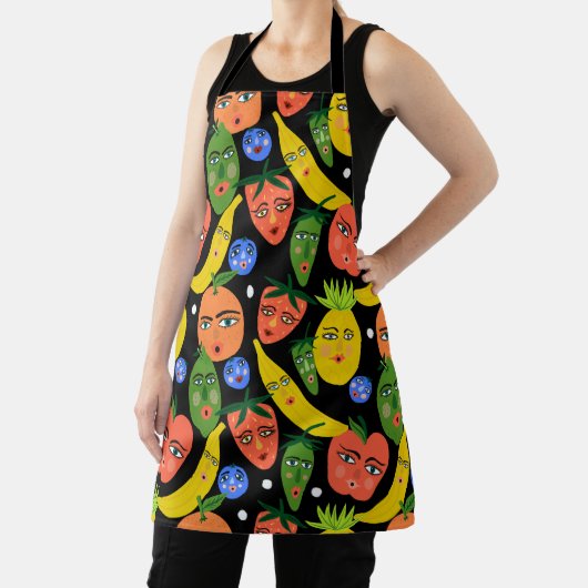 Funky Fruits & Veggies Unique Healthy Chef Schort (Insitu)