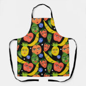 Funky Fruits & Veggies Unique Healthy Chef Schort (Voorkant)