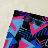 Funky Fun 80's 90's Geometric Pattern Beach Towel Strandlaken (In situ)