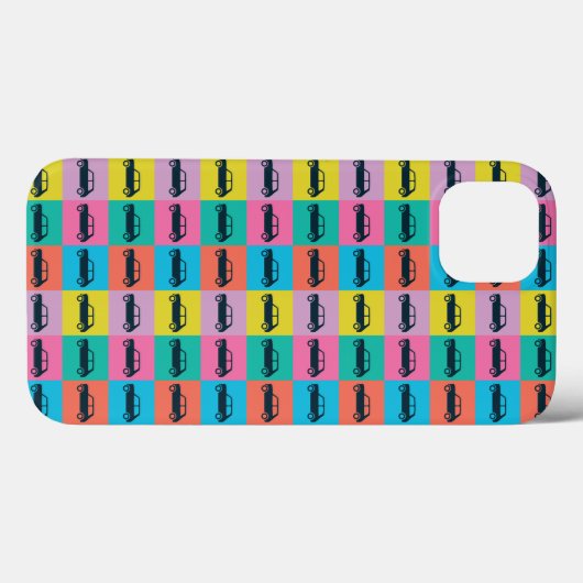 Funky Fun Checkerboard Mini Cooper Case-Mate iPhone Case (Achterkant (horizontaal))