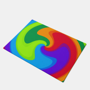 Funky Fun Colorful Welcome Mat
